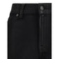 Black Cotton Flared Jeans