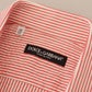 Red White Striped Cotton Short Sleeve Shirt