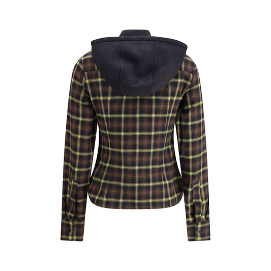 Brown Cotton Pattern Shirt