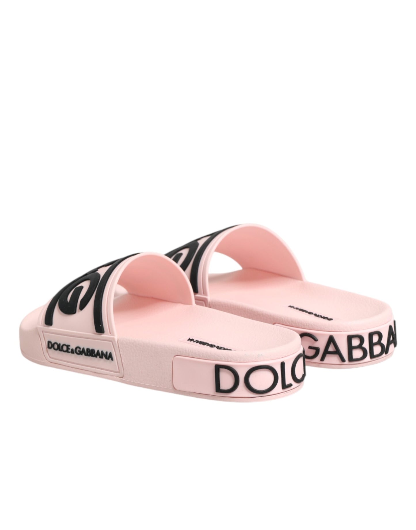 Pink Rubber Slides Sandals Beachwear Shoes