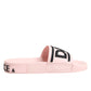 Pink Rubber Slides Sandals Beachwear Shoes