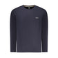 Blue Cotton Men Sweater