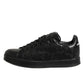 Black Floral Lace Low Top Sneaker Shoes