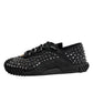 Shoes Black Embellished Low Top NS1 Sneakers Shoes