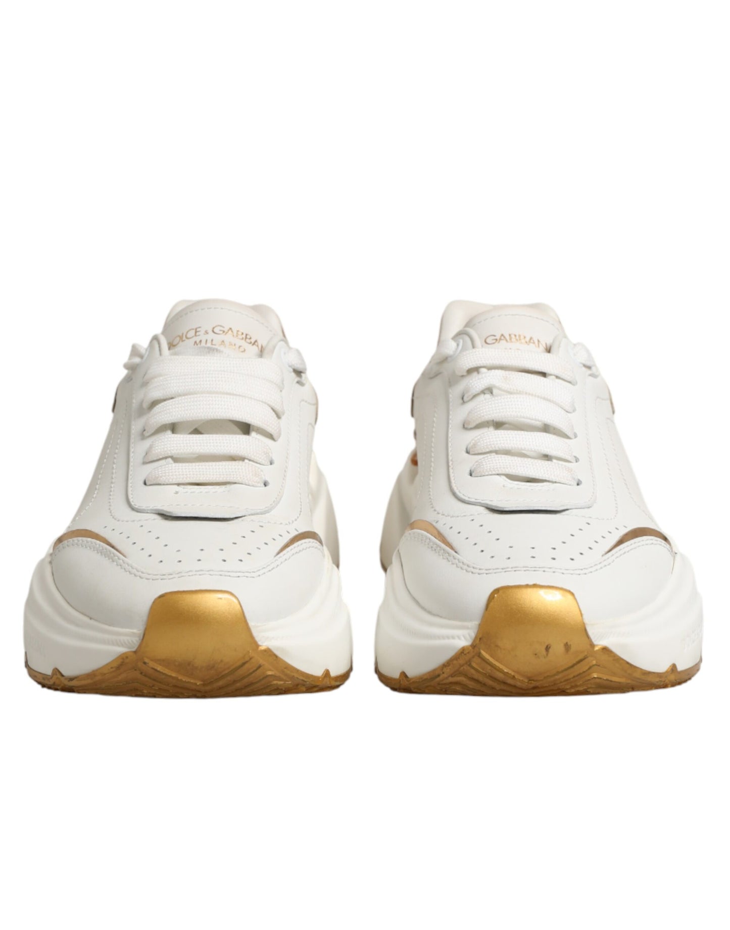 White Gold Daymaster Low Top Sneakers Shoes