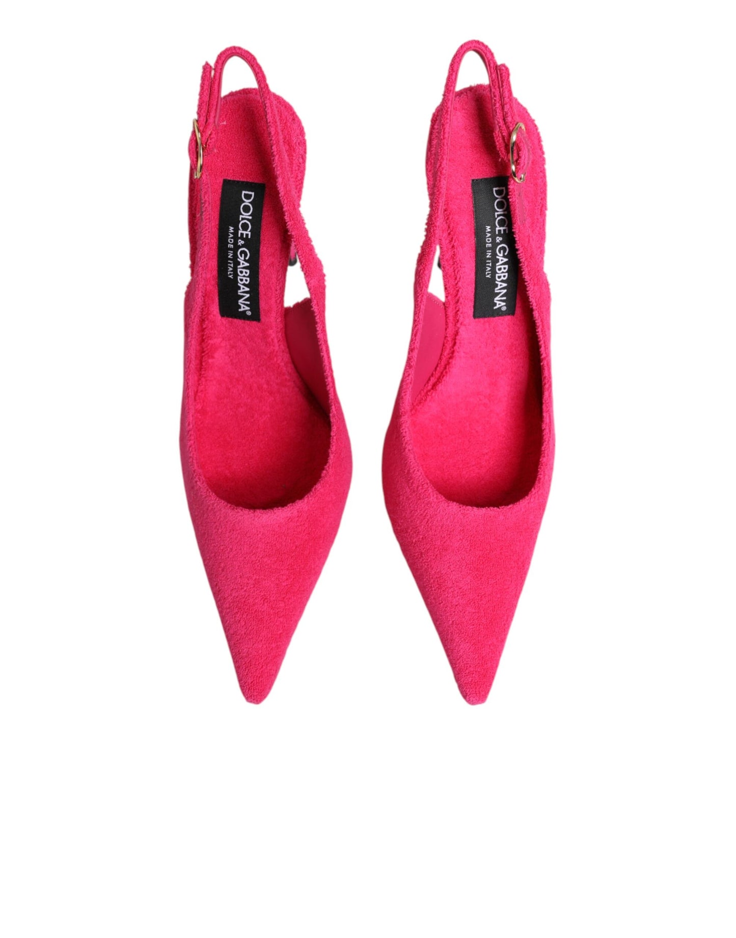 Pink Suede High Heels Slingback Shoes