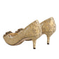 Gold Taormina Lace DEVOTION Pumps Shoes