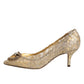 Gold Taormina Lace DEVOTION Pumps Shoes