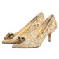 Gold Taormina Lace DEVOTION Pumps  Shoes