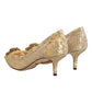 Gold Taormina Lace DEVOTION Pumps  Shoes