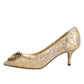 Gold Taormina Lace DEVOTION Pumps  Shoes