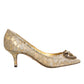 Gold Taormina Lace DEVOTION Pumps  Shoes