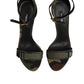 Multicolor DG Logo Heels Camouflage Sandals Shoes