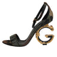Multicolor DG Logo Heels Camouflage Sandals Shoes