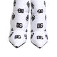 White DG Logo Heels Short Boots  Shoes