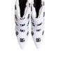 White DG Logo Heels Short Boots  Shoes