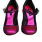 Pink Embellished High Heels Pumps Shoes