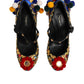 Black Gold Embellished MARY JANES Pumps  Shoes