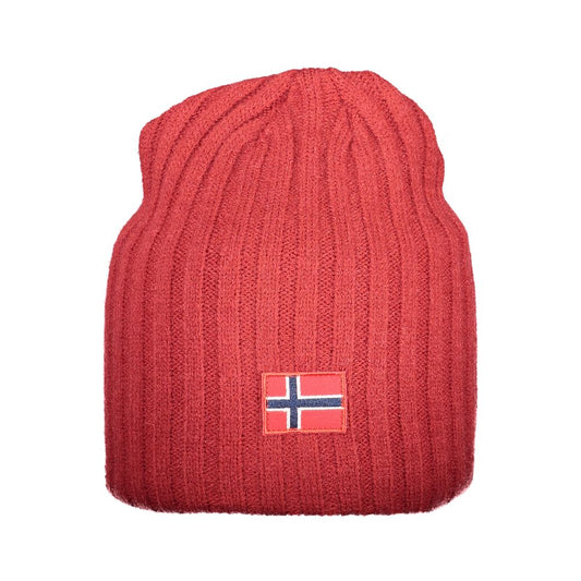 Red Polyester Men Cap