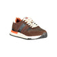 Brown Polyester Men Sneaker