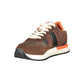 Brown Polyester Men Sneaker