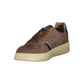 Brown Polyester Men Sneaker