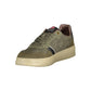Green Polyester Men Sneaker