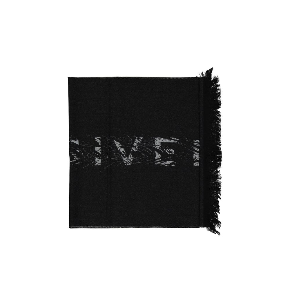 Black Virgin Wool Scarf