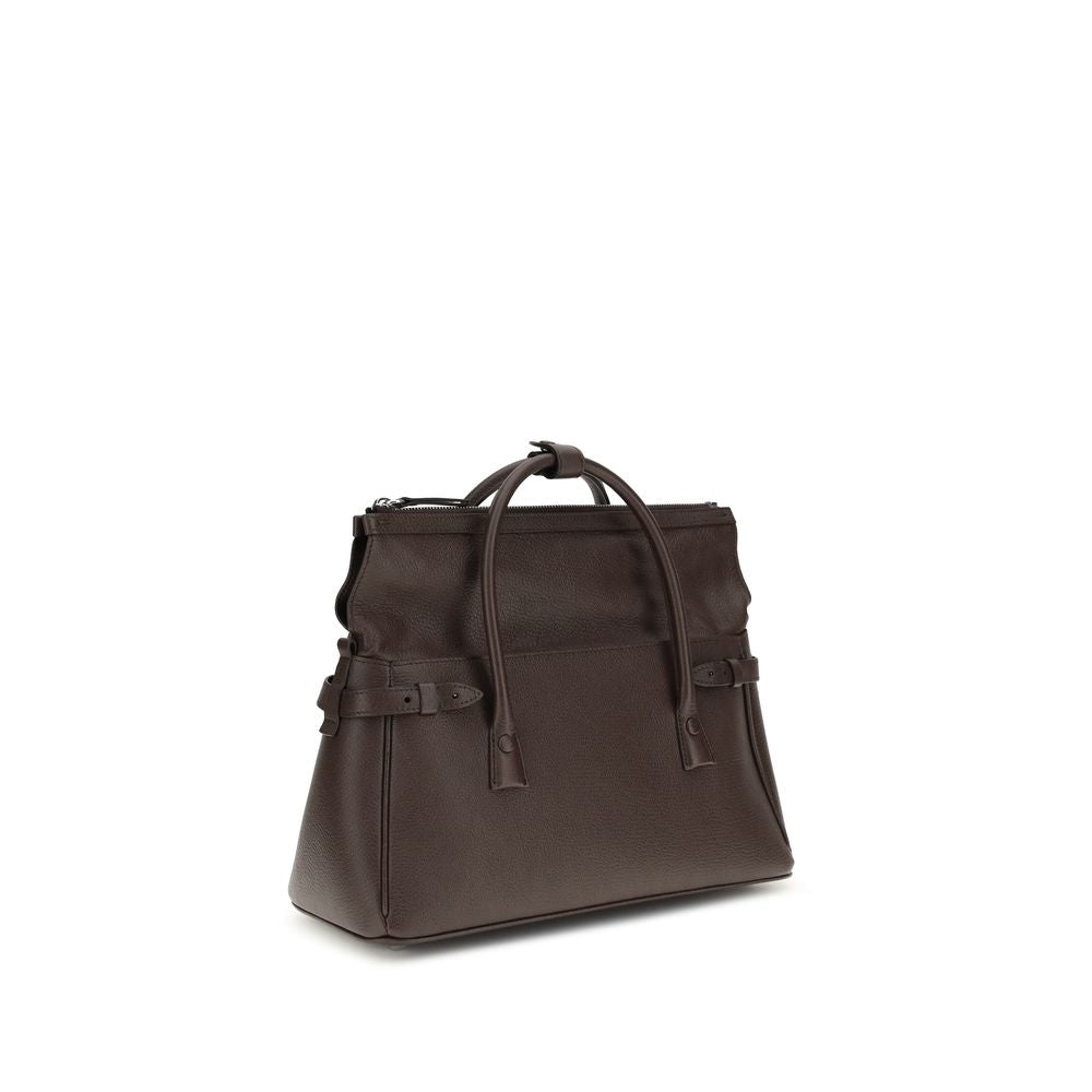 Brown Calf Leather Bos Taurus Handbag