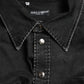 Black Cotton Long Sleeve Denim Casual Shirt
