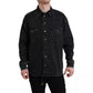 Black Cotton Long Sleeve Denim Casual Shirt
