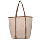 Beige Fabric Shoulder Bag
