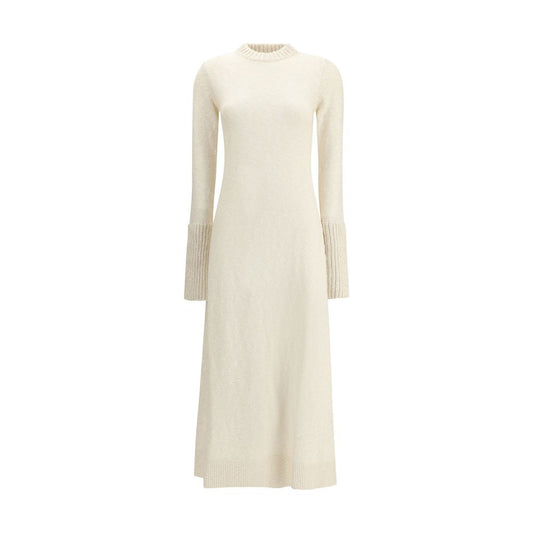 White Cashmere Casual Dress