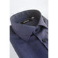 Blue Cotton Men Shirt
