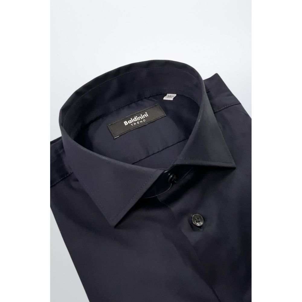 Black Cotton Men's Shirt
