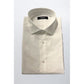 White Cotton Men Shirt