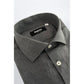 Gray Cotton Men's Shirt