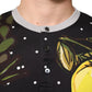 Black Polka Dot Lemons Horse Henley T-Shirt