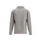 Gray Fleece Wool Cardigan