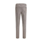 Brown Fleece Wool Casual Pants
