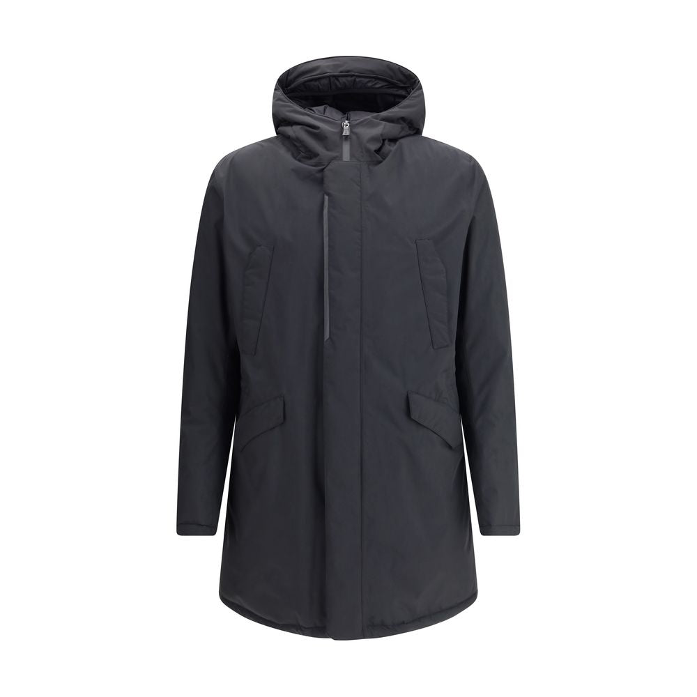 Black Polyester Parka