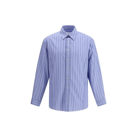 Blue Cotton Pattern Shirt