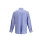 Blue Cotton Pattern Shirt