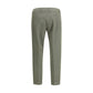 Green Cotton Casual Pants