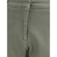 Green Cotton Casual Pants