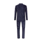 Blue Cotton Two-Piece Suit