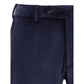 Blue Cotton Two-Piece Suit