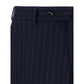 Blue Fleece Wool Two-Piece Suit