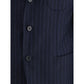 Blue Fleece Wool Two-Piece Suit