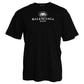 Black Cotton Logo Print Crew Neck Short Sleeves T-shirt